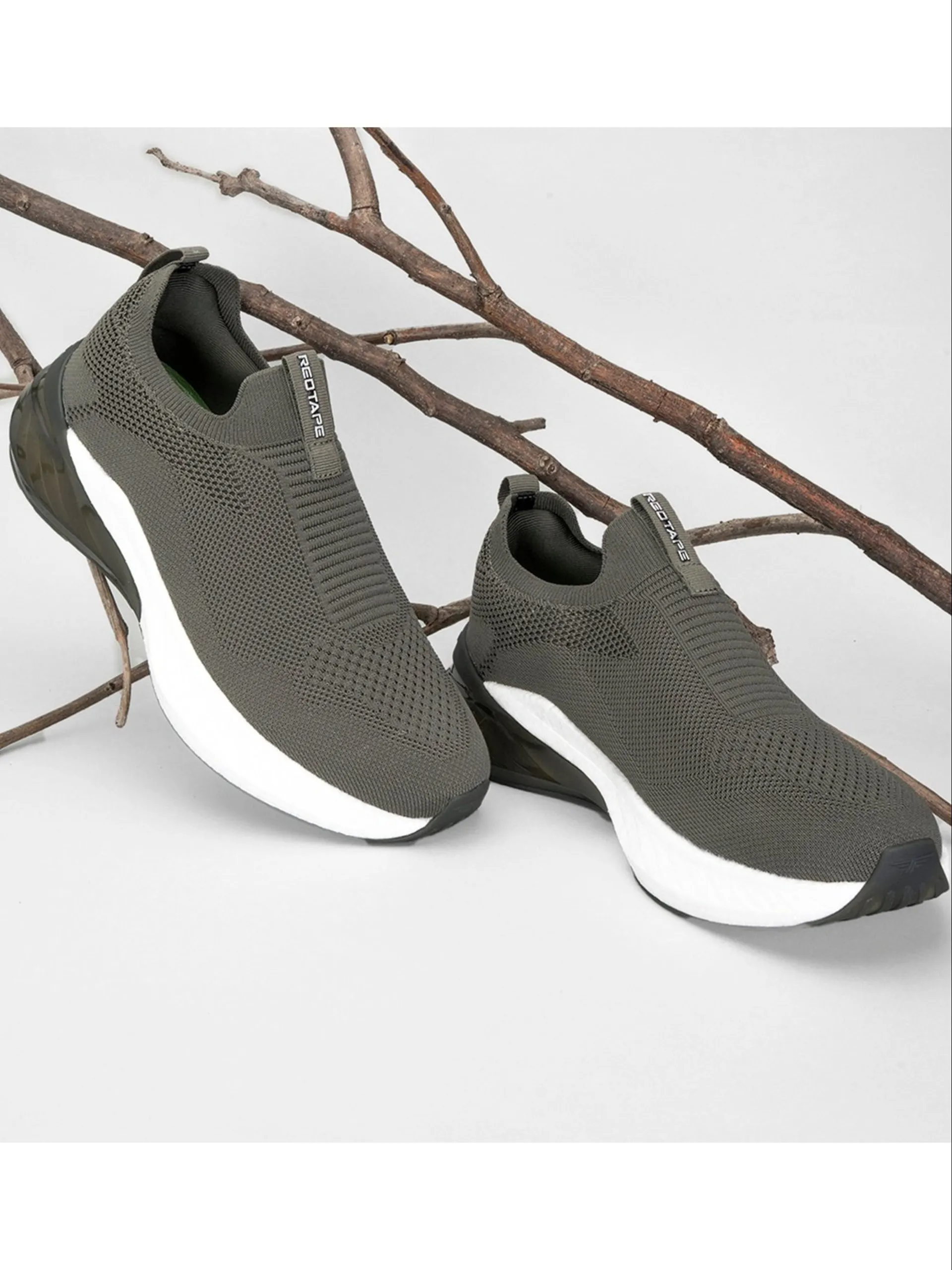 imgi_23_RMW0286_6-01 Redtape ETPU Men’s Walking Slip-On Shoes for Extra Comfort | Olive-Edition - Image 1