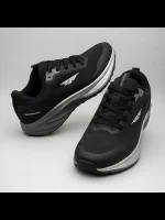 🖤 Redtape Running Athleisure Sports Shoes – Black Silver Edition